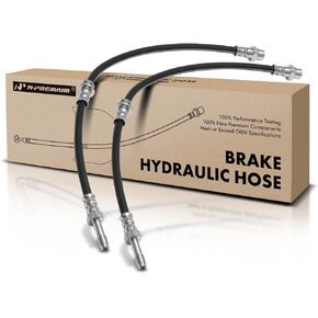 A-Premium Rear Side Brake Hydraulic Hose Compatible with Select BMW Models - 318i, 318is, 323Ci, 328Ci, 323i, 323is, 325Ci, 330Ci, 325i, 325xi, 330i, 330xi, 328i - Replace# 34301165174 (Pack of 2)