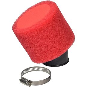 فلتر هواء إسفنجي بزاوية 37 مم - 38 مم لمركبات ATV 125cc-150cc والدراجات الترابية ودراجات الحفرة (أحمر) in Kuwait