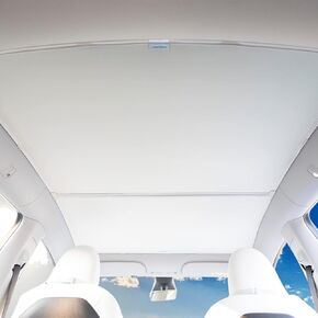 Shade for Tesla Model Y Glass Roof Sunshade Accessories 2024 2020-2023,No Sag Foldable Retractable Sunroof Heat Insulation Cover Top Window UV Sun Blocking Heat