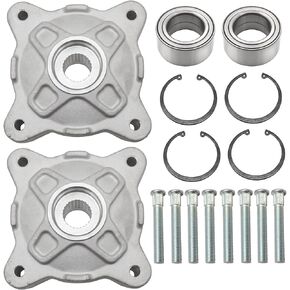 Front Left And Right Wheel Hubs & Bearing & Studs for Polaris RZR 800 RZR 800 S 2008-2014 RZR 570 2012-2013 RZR 570 S 2017