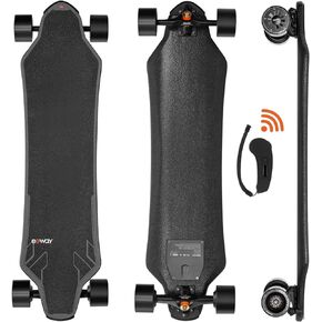 لوح تزلج كهربائي X1 Max مع جهاز تحكم عن بعد، سرعة قصوى تبلغ 28 ميلاً في الساعة ونطاق 18 ميلًا، أقصى حمولة 440 رطلاً، تصميم سطح مخفي، مقاوم للماء IP55، لوح طويل كهربائي للبالغين والمراهقين المبتدئين in Kuwait