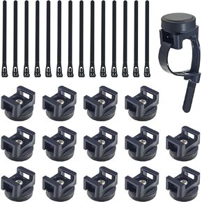 15pcs Magnetic Cable Zip Tie Base, Wire Cable Holder, Cable Ties Mount Wire Clips, Cable Management Base Organization, Multipurpose for Cable Wire Holder Clip