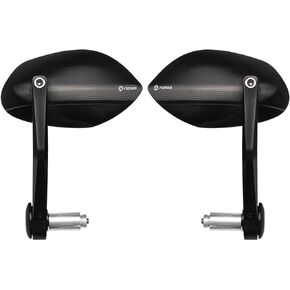 FENRIR Motorcycle Handlebar Bar End Mirror CNC Aluminum Black Cafe Racer Anti-vibration Anti-glare Large field of view universal 7/8" 22MM For Sport Naked Street Bike Cruiser Scooter