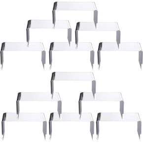 12 Packs Clear Acrylic Display Risers Showcase for Jewelry, Risers Display for Funko POP Figures,Clear Cake Stands for Candy Dessert Table Decorations 4" x 3''x 2'' (12 PC)…