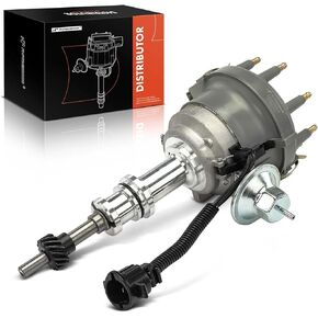 A-Premium Ignition Distributor with Cap and Rotor Compatible with Ford F-100, F-250, F-350, E-100 Econoline Club Wagon, E-250 Econoline, Mustang & Lincoln Continental, Town Car & Mercury Cougar, Comet