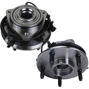 Autoround 513272 [2-Pack] Front Wheel Hub and Bearing Assembly Compatible with 2007-2013 Jeep Wrangler, Both Driver Passenger Side, 5-Lug w/ABS
