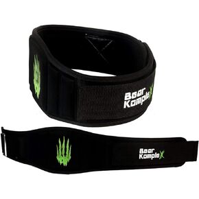 Bear KompleX 6" Adjustable Weightlifting Belt for Men & Women - Powerlifting, Strength Training, CrossFit, Squats - Durable, Low-Profile Design for Stability, Support & Safety - Comes in 4 Sizes