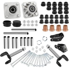 Roykaw Golf Cart Deluxe Front End Repair Kit Compatible with Club Car Precedent (2004-up) Gas and Electric Models, OEM# 102357701, 102289701, 102288101, Repair Kits for The Whole Cart