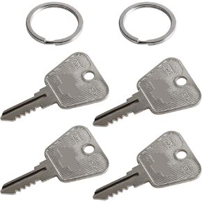 T2545-41151 Ignition Keys for Kioti Tractor Models,Compatible with Kioti Tractor LB1914 LK2554 LK30 LK3054 [Silver-4 pack]