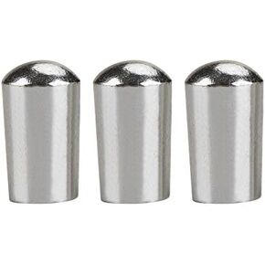 3Pcs Guitar Switch Tip, 3 Way Toggle Switch Knob Tip Cap Copper for LP EPI Electric Guitar (3.5mm-Silver)