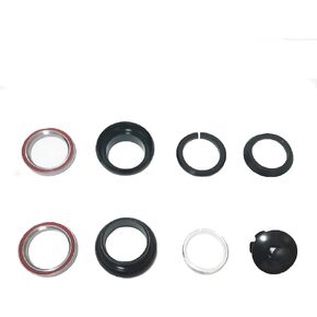 1-1/8'' Threadless Bike Headset for Bikes Fork,with Spacers Star Nut Stem Cap and Bearings,MTB Mountain Race Bicycle BMX Scooter Headset Parts 34mm