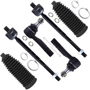 SCITOO 6pcs Front Suspension Kit Outer Inner Tie Rod End w/Boot Replacement 1998-2001 For Ford Explorer 1998-2011 For Ford Ranger For Mazda B2300 B2500 B3000 B4000 1998-2001 For Mercury Mountaineer