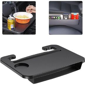 2 in 1 Car Steering Wheel Tray/Car Seat Gap Filler Organizer, Car Accessories for Traveling Camping Eating Reading Office Work
