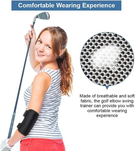 أداة تدريب على أرجوحة الجولف، مدرب مرفق على أرجوحة الجولف بذراع مستقيمة مع إشعارات صوتية TIK-Tok للمبتدئين في لعبة الجولف لتصحيح وضعية الكوع in Kuwait