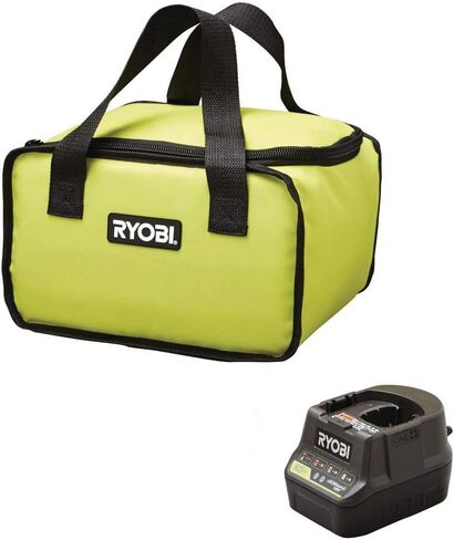 Ryobi P737D 18 فولت واحد + منفاخ ضغط عالي لاسلكي مع مقياس رقمي، بطارية ليثيوم 3.0 أمبير + HP عالية السعة، شاحن 18 فولت، وحقيبة in Kuwait