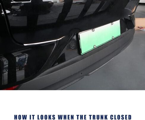 AOSKonology Compatible with Mach E Rear Bumper & Trunk Sill Set Cover Protector Accessories,Stainless Steel Bumper Guards Set of 2 Compatible with Mustang Mach-E 2021-2024 Interior Accessories(Black) in Kuwait