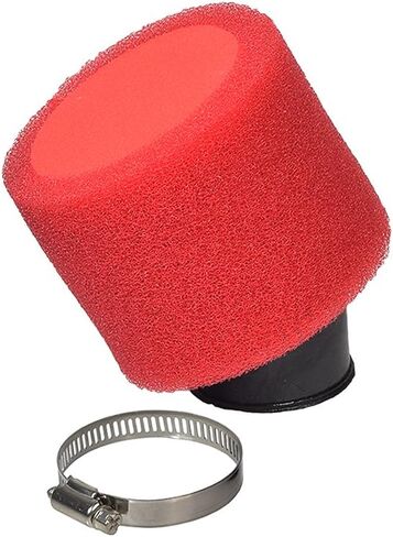 فلتر هواء إسفنجي بزاوية 37 مم - 38 مم لمركبات ATV 125cc-150cc والدراجات الترابية ودراجات الحفرة (أحمر) in Kuwait