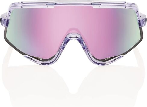 100% Glendale Sport Performance Cycling Sunglasses (Polished Translucent Lavender - HiPER Lavender Mirror Lens) in Saudi Arabia