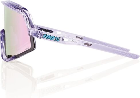 100% Glendale Sport Performance Cycling Sunglasses (Polished Translucent Lavender - HiPER Lavender Mirror Lens) in Saudi Arabia
