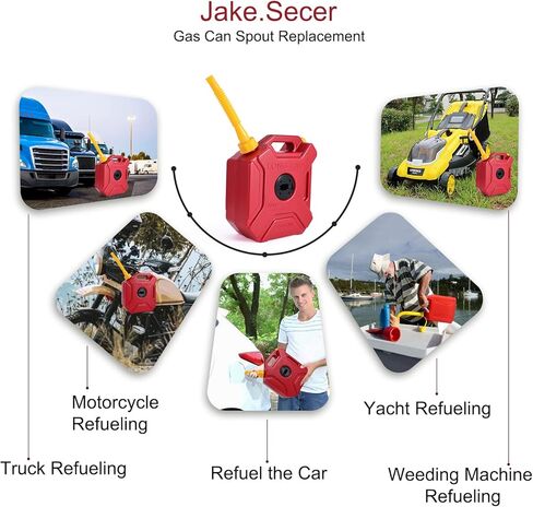 17 قطعة بديلة لفوهة علب الغاز، فوهة غاز للبنزين 5 جالون، مجموعة فوهة علب الغاز ذات الطراز القديم قابلة للتمديد حتى 11.7 بوصة مع فوهات مرنة، أغطية طوق لولبية، حشية أكثر سمكًا، غطاء صنبور، in Kuwait