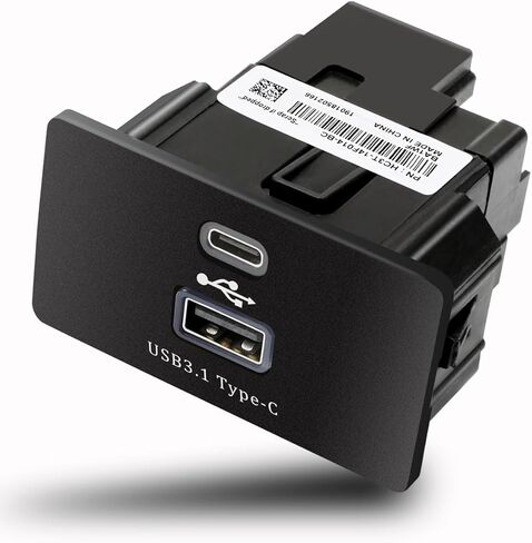 Carplay USB Interface Hub USB + Type-C Module HC3Z-19A387-B-G متوافق مع Ford Lincoln SYNC 3 الإصدار 3.4 يدعم الشحن السريع، مناسب لـ Apple Carplay Android in Kuwait