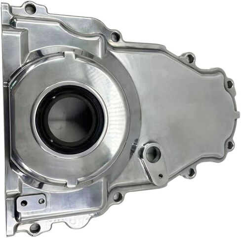 غطاء توقيت GM LS لسيارة Chevy LS2 وLS3 مع منفذ مستشعر الكاميرا (مصقول) in Saudi Arabia