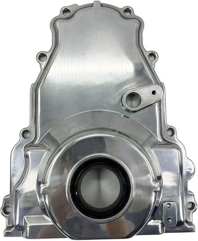 غطاء توقيت GM LS لسيارة Chevy LS2 وLS3 مع منفذ مستشعر الكاميرا (مصقول) in Saudi Arabia