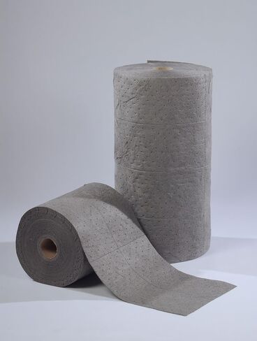 ESP 1MBGRB Polypropylene Heavy Weight Meltblown Maintenance Universal Absorbent Bonded Roll, 150' Length x 30" Width, Gray in Saudi Arabia