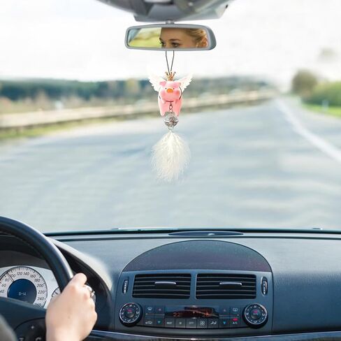Car Rearview Mirror Pendant Lovely Swing Lucky Pig Hanging Decoration Car Pendant Interior Car Decoration in Saudi Arabia