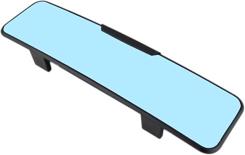 11" Blue Anti Glare HD Convex Car Rear View Mirror, Universal Interior Clip on Wide Angle RearView Mirror to Reduce Blind Spot for Cars SUV Trucks (Blue Mirror/Anti Glare, 11" Oblong) in Saudi Arabia