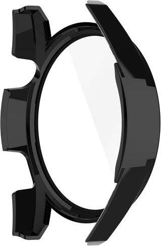 2 Pack Bumper Case Compatible for Huawei Watch GT 3 46mm Screen Protector, Hard PC Case HD Clear Tempered Glass Film Anti-Scratch Full Coverage Protective Case Cover for Huawei Watch GT3 46mm in Saudi Arabia