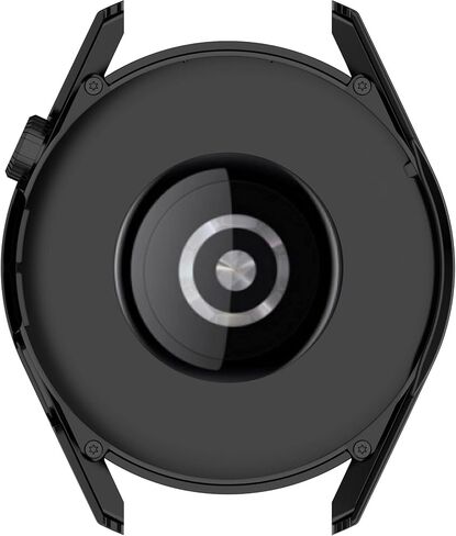 2 Pack Bumper Case Compatible for Huawei Watch GT 3 46mm Screen Protector, Hard PC Case HD Clear Tempered Glass Film Anti-Scratch Full Coverage Protective Case Cover for Huawei Watch GT3 46mm in Saudi Arabia