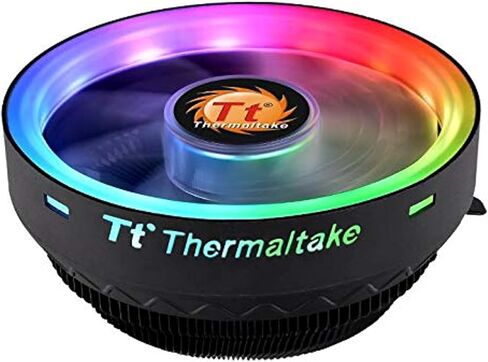 Thermaltake UX 100 Air Cooler ARGB | Quiet 120 mm PWM Fan | for Intel and AMD Socket | 5V Addressable | 65W | Black in Saudi Arabia
