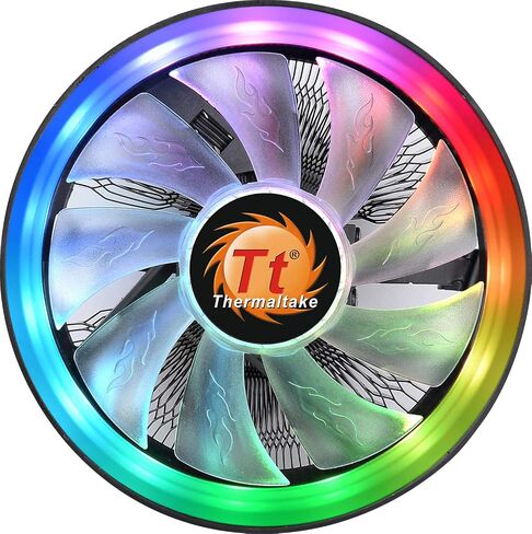 Thermaltake UX 100 Air Cooler ARGB | Quiet 120 mm PWM Fan | for Intel and AMD Socket | 5V Addressable | 65W | Black in Saudi Arabia