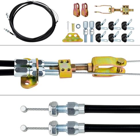 330-9371 طقم كابل فرامل الانتظار - طقم إصلاح كابل فرامل الطوارئ العالمي لقرص ويلوود أو فرامل الطبل، كابلات طويلة 110 بوصة مع غمد طويل 97 بوصة in Kuwait