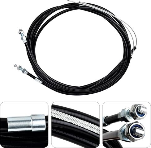 330-9371 طقم كابل فرامل الانتظار - طقم إصلاح كابل فرامل الطوارئ العالمي لقرص ويلوود أو فرامل الطبل، كابلات طويلة 110 بوصة مع غمد طويل 97 بوصة in Kuwait