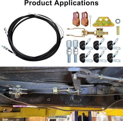 330-9371 طقم كابل فرامل الانتظار - طقم إصلاح كابل فرامل الطوارئ العالمي لقرص ويلوود أو فرامل الطبل، كابلات طويلة 110 بوصة مع غمد طويل 97 بوصة in Kuwait