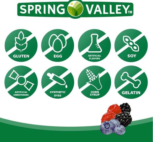 Adventure Home Spring Valley Elderberry Gummy Supplements, 50 mg, 120 Count+Better Guide Vitamins Supplements in Saudi Arabia