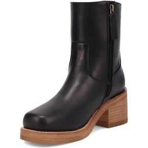 Dingo Womens Roxy Round Toe Block Block Boots Casual Boots Low Heel 1-2 " - Brown