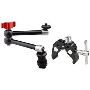 CAMVATE Crab clamp + 11 inch Magic Arm Compatible with LCD Monitor, DSLR Camera Rig