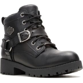 Harley-Davidson Women's Kelley Harness Ride WP Black Motorcycle Boots, D87312