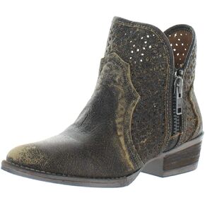 Circle G Black Perforated Booties