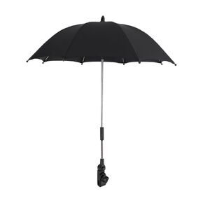 Baby Stroller Parasol, Portable Baby Pram Umbrella Rays Sun Rain with Clip Flexible Arm Baby Carriages Umbrella for Wheelchair Pushchair