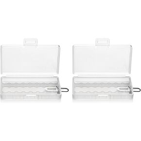 8 Slot 3A Battery Storage Box Compact Holder for Home and Travel Use with Clear Designing
