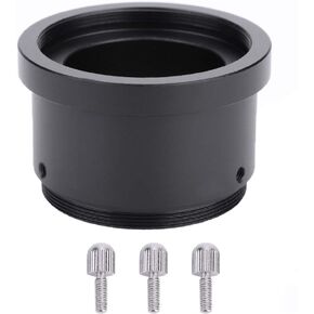 M42 to 1.25inch Telescope Adapter | Aluminum Alloy Compression Ring Prevents Damage | M42x0.75 Male/Female Threads for Telescope Accessories/Eyepieces | Black