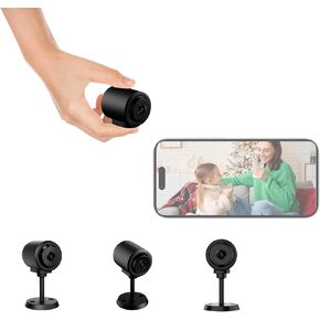 Smart Wireless 4K Security Camera with IR Night Vision, 130° Wide-Angle, Motion Detection, Bluetooth & Wi-Fi, Spy Camera Hidden with Real-Time Monitoring, Custom Alarm Zones, AI Human Tracking