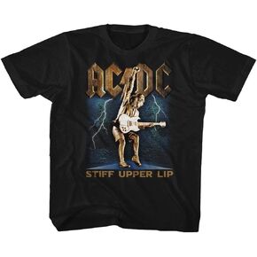 ACDC Heavy Metal Rock Band Stiff Upper Lip Black Toddler T-Shirt Tee