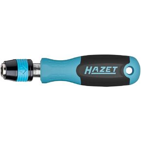 HAZET Bit Holder 811BHK, 1/4 Inch Hexagon, 98 mm Length, Bayonet Lock for Secure Grip, Non-Slip 3-Component Handle, for Manual and Machine Operation