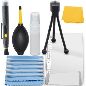 Professional Maintenance Kit for Sony Cyber-Shot DSC-HX400V - Mini Tabletop Tripod + LCD Screen Protector + Cleaning Set, Cleaning Tools and Accessories