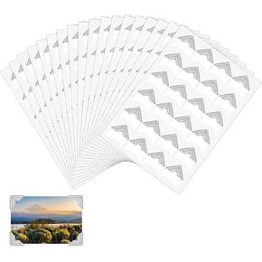 BOHUIZ 432 Pieces Photo Corners Self Adhesive Photo Corner Stickers, Acid-Free Photo Corners Scrapbooks Picture Corners Photo Mounting Corners for DIY Scrapbooking Photo Album Journal Diary